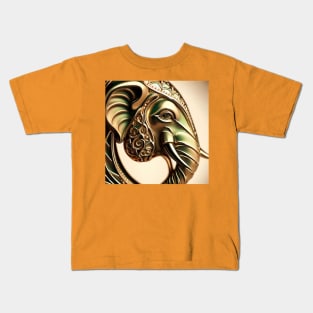 Golden Elephant . Kids T-Shirt